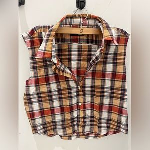 Rowing Blazers cropped plaid tank